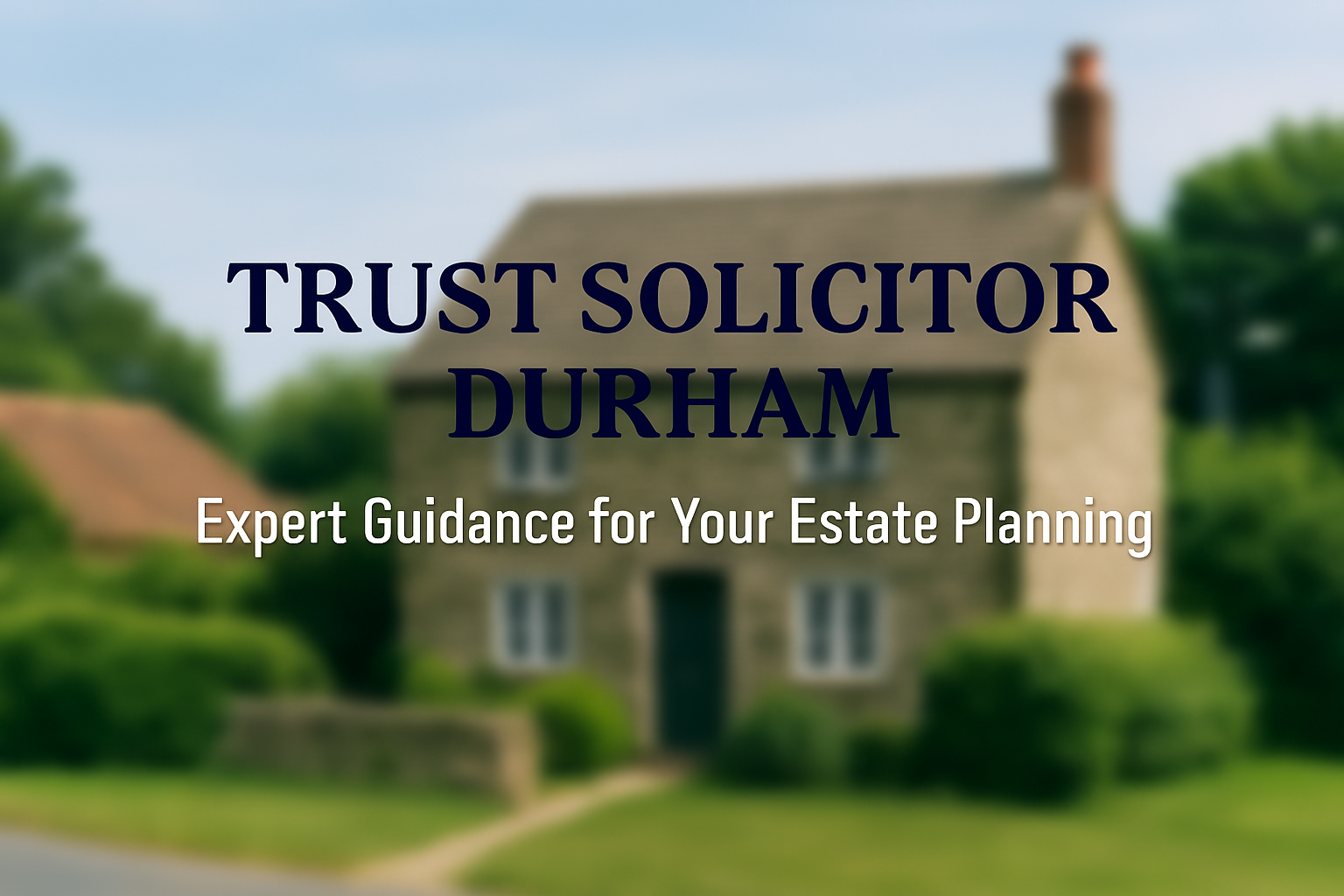 Feature banner for Trust Solicitor Durham estate planning article