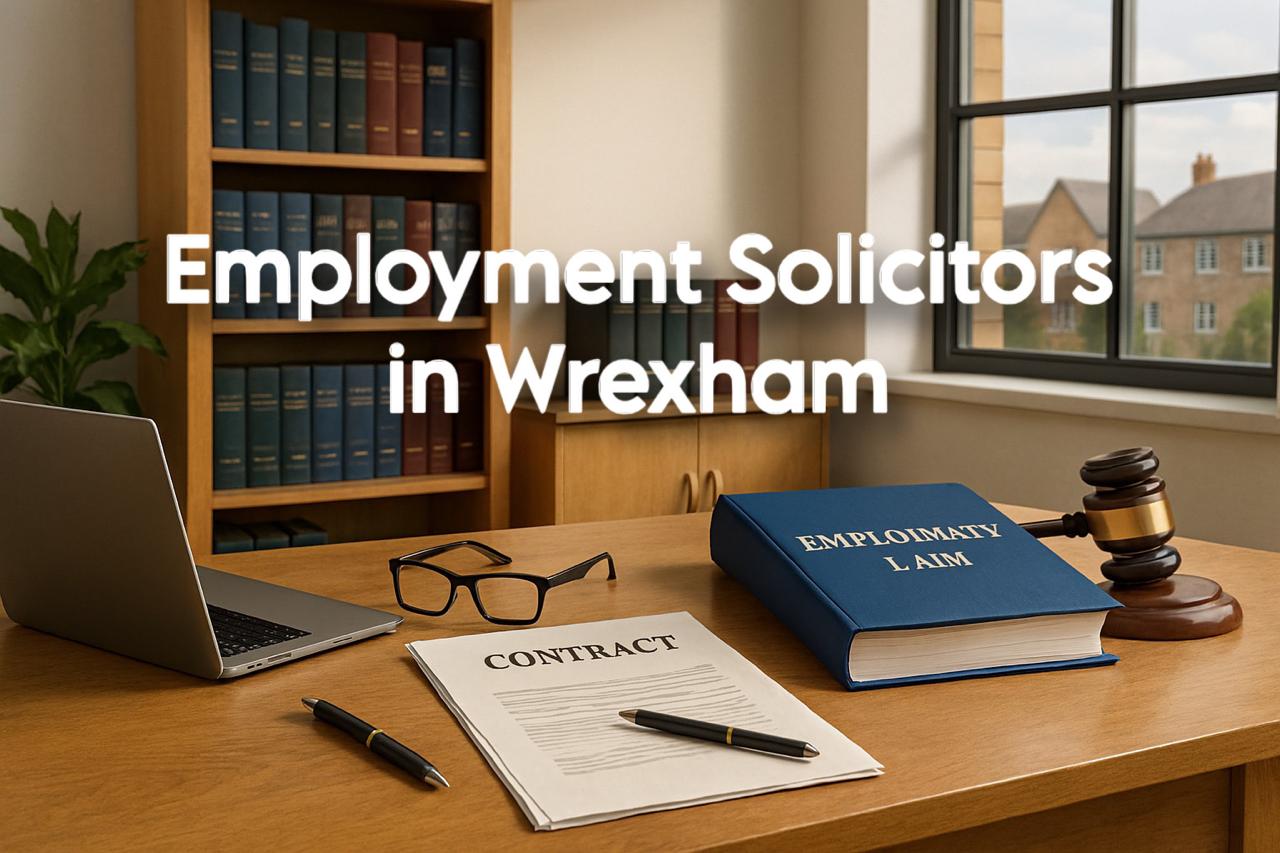 Professional Employment Solicitors in Wrexham offering expert legal advice and support for workplace disputes and employment law issues