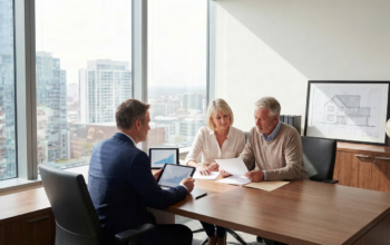 Mature couple meeting with a solicitor to discuss capital protection and asset protection trusts