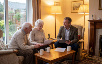 Couple discussing capital protection trust vs asset protection trust with a solicitor in an office