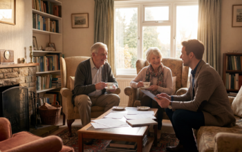 Couple discussing whether trusts are safe in the UK with a solicitor